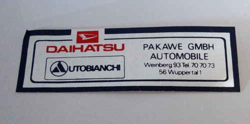 Werbe aufkleber daihatsu - werbe-aufkleber,