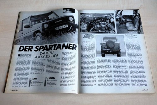 Mot 1987 daihatsu - mot, rocky
